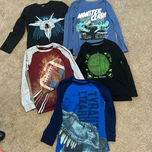 Carters/OshKosh/Old Navy lot of 5 boys size 8 shirts